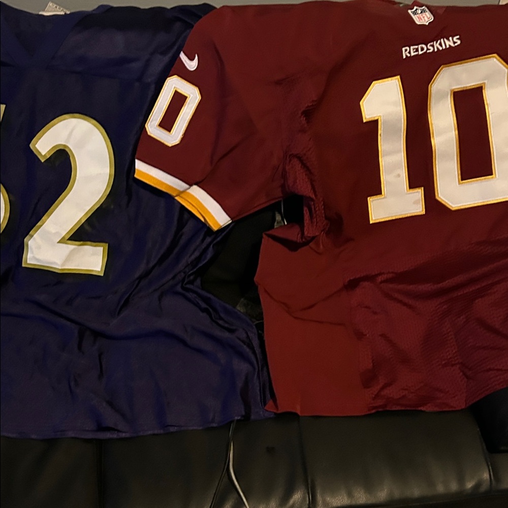 Griffin 111 Washington and ray Lewis Baltimore jersey bundle